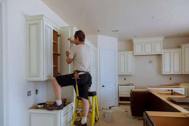 Kitchen island installation in Lake Mary by JMT Kitchen Cabinet